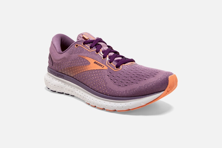 Brooks Israel Glycerin 18 Road Running Shoes Womens - Purple - QXK-673810